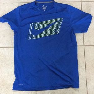 Blue Nike shirt